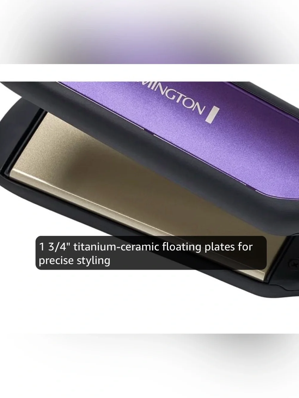 Remington Purple and Black Digital Hair Straightener